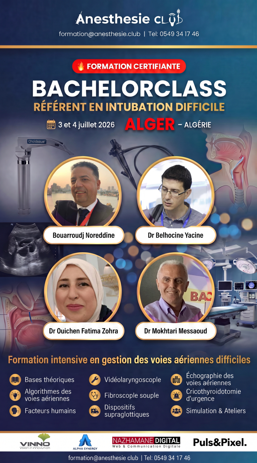 BACHELORCLASS des référents aux techniques d’intubation difficiles